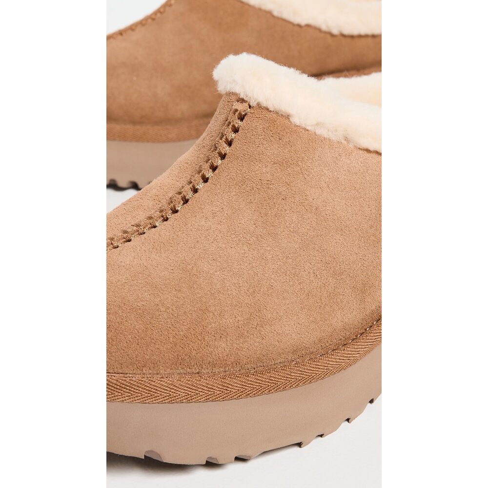 UGG Women's New Heights Cozy Clog Shoe Chestnut 9 - Picture 10 of 11